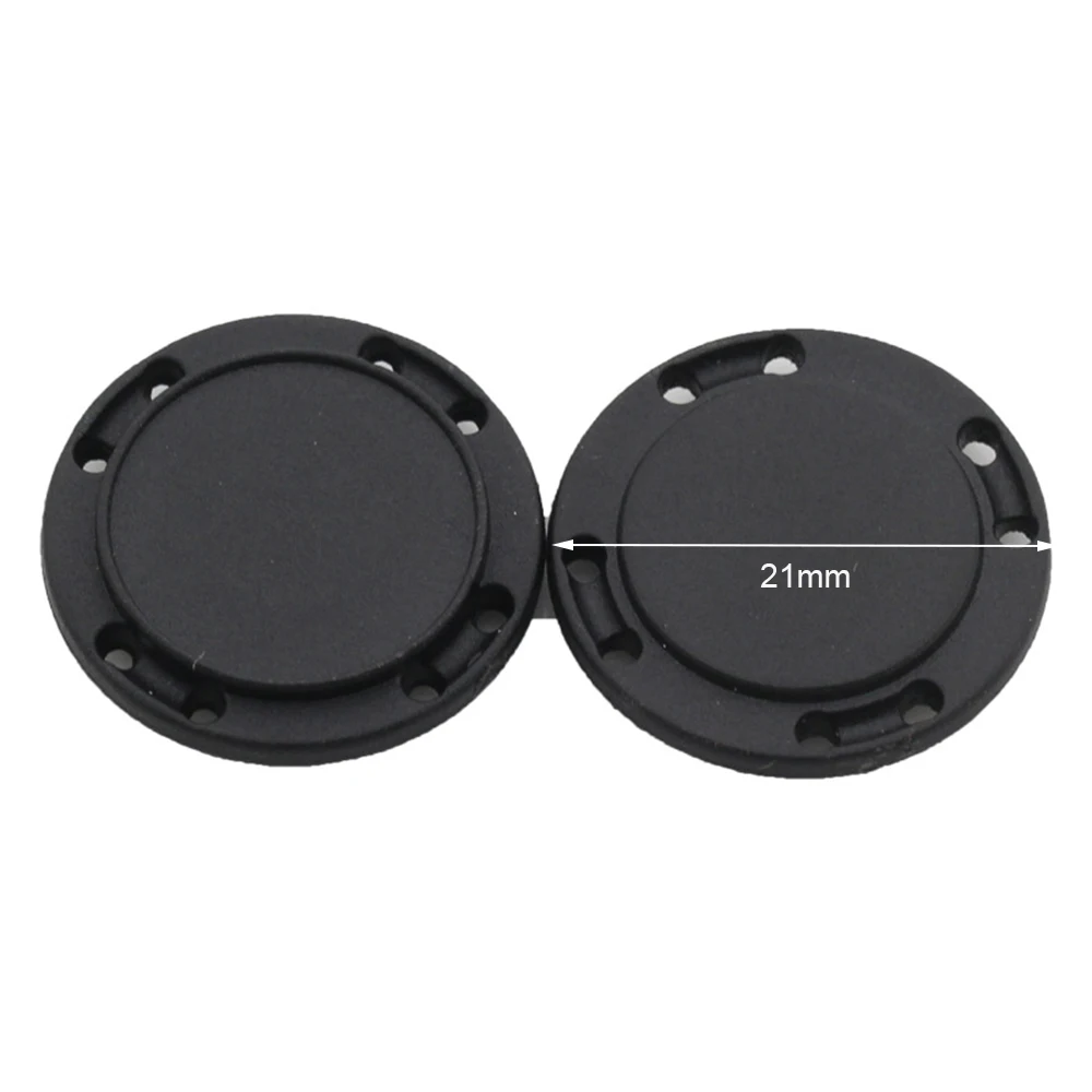 

1 Pair Round Soild Color Magnetic Snap Plastic Magnet Invisible Concealed Hidden Buttons For Coat Bags Suction Buckles Gift Box