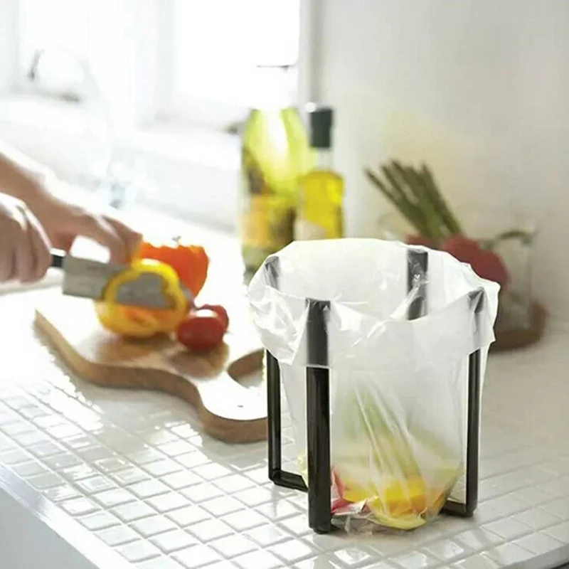 Подвесной мешок для мусора из нержавеющей стали переносная стойка хранения