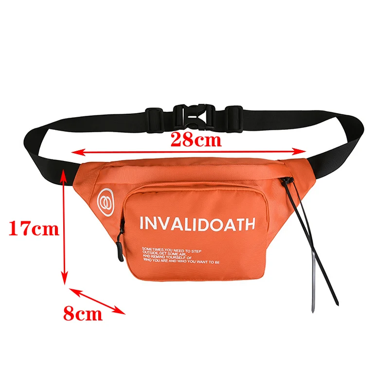 

Unisex Waist Packs Woman Fanny Pack Shoulder Bags Purse Chest Solid Color Fanny Pack Handbag Hip-hop Rock Boys Girl Waist Bag