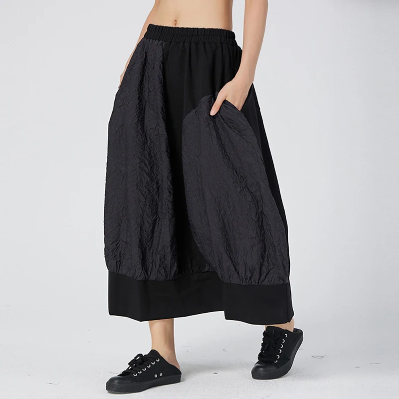 SHENGPALAE индивидуальная юбка с высокой эластичной талией Женская Весенняя