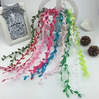 5m artificial flower vine cloth leaves for diy crafts hair clothing shoes accessories supplies home garden party decor