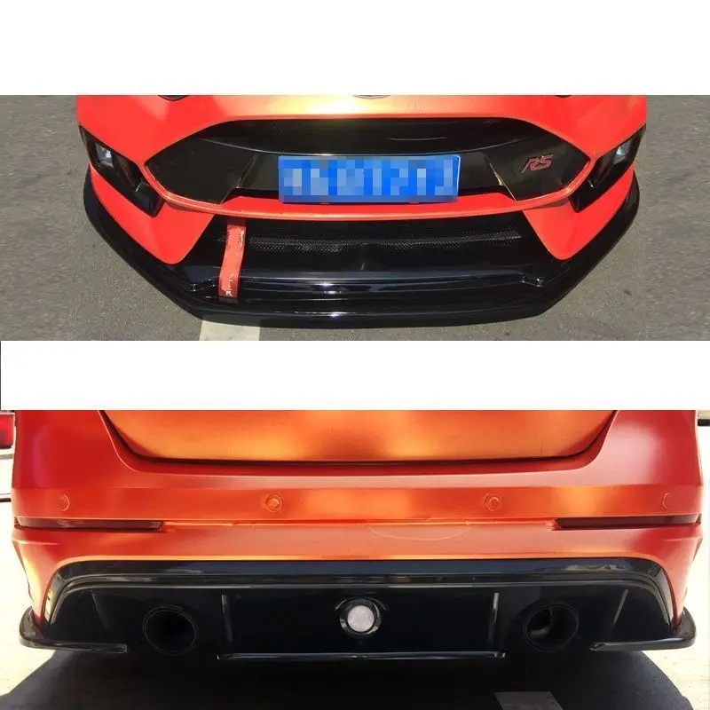 Передний Тюнинг автомобиля губы Automovil модифицированный декоративный задний диффузор защитные бамперы 12 13 14 15 16 17 18 для Ford Focus