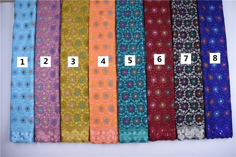 Высококачественная африканская швейцарская вуаль кружево в Швейцарии