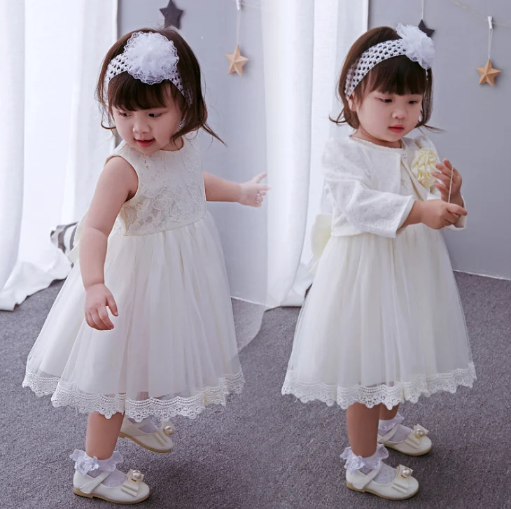 Детские платья для новорожденных девочек костюмы крещения вечерние чное