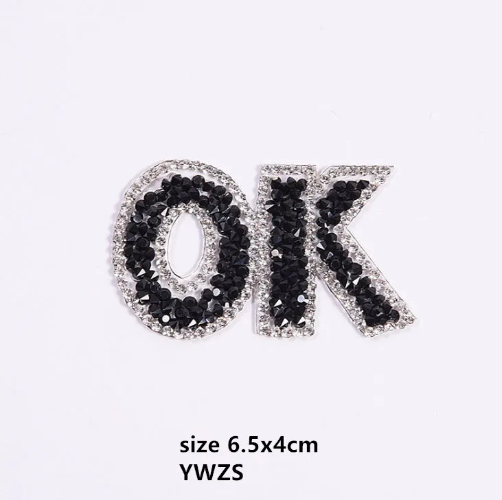 Новое поступление 20 шт. ок Стразы гладить на нашивки DIY исправление мотив