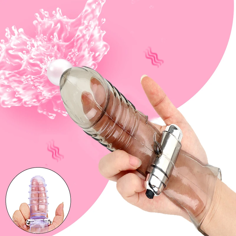 Рукав для пальца вибратор G Spot массажный стимулятор клитора флирт секс игрушки