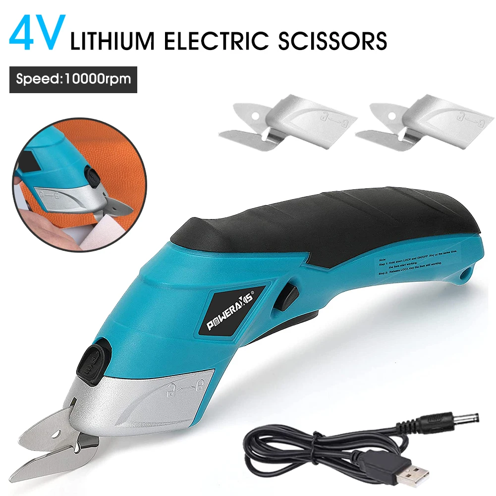

Electric Scissors 3.6V Cordless Sewing Scissors USB Charge Wireless Electric Power Tool Cutter for Leather Fabric Cloth