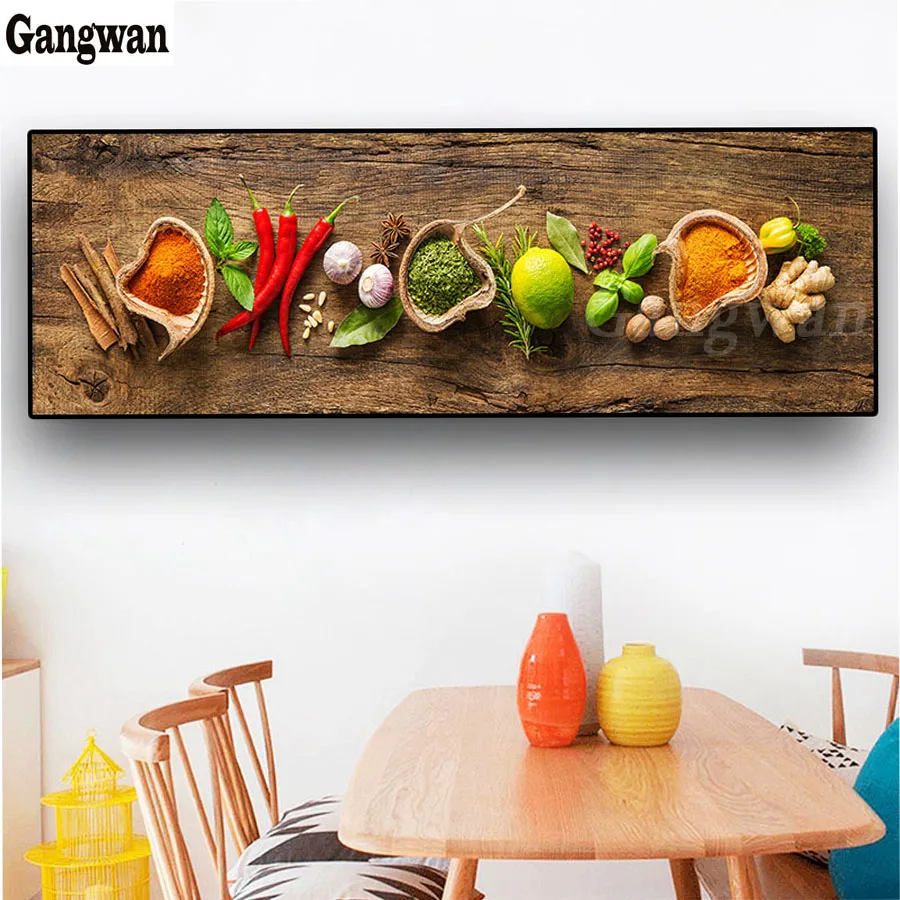 Большая зерновая ложка для специй перец кухонный декор алмазная картина вышивка