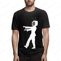 zombie tv guy by chillee wilson t shirt men women graphics harajuku t shirt creativity short sleeve tee tops