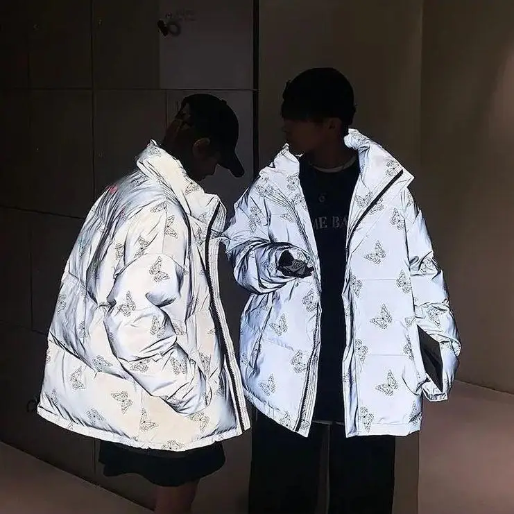 Coat Men's Winter Couples Tide Brand Plus Size Cotton Clothing Korean Version of The Trend of Thick Padded Jacket Winter Coats