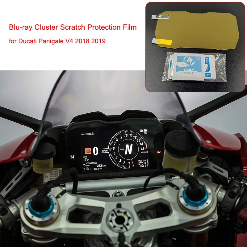 Для Ducati V4 Panigale 2018 19 защитная пленка против царапин Спидометр щит приборной панели