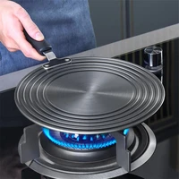anti burning black thawing plate anti overflow pot gas stovetop fire proof heating heat conduction plate bracket gas stove pad