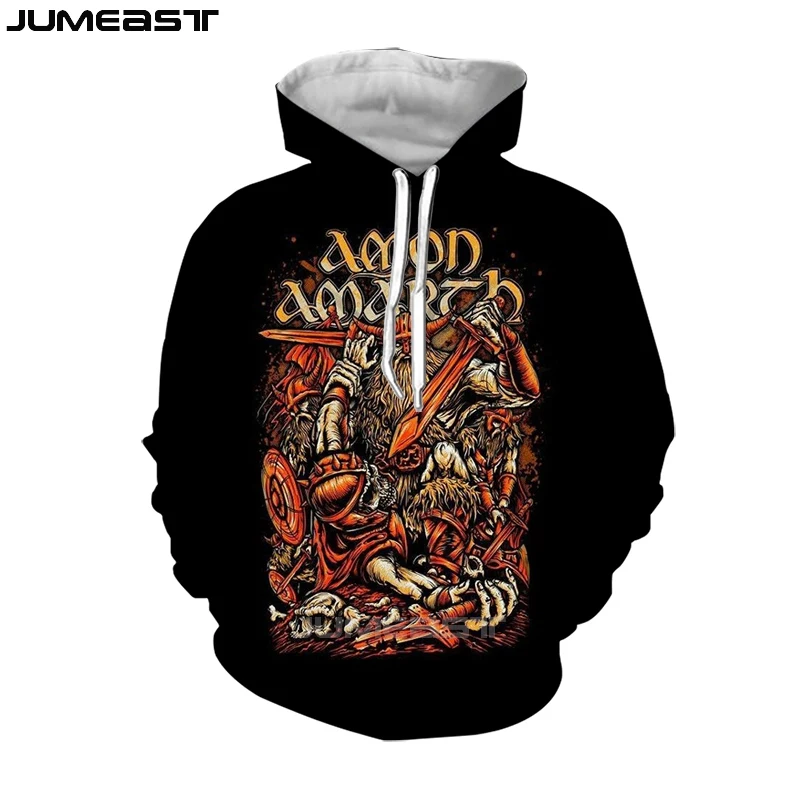 Jumeast бренд для мужчин/для женщин 3D печатных Толстовка Amon Amarth с длинным рукавом спортивный пуловер весенние толстовки - Цвет: 03