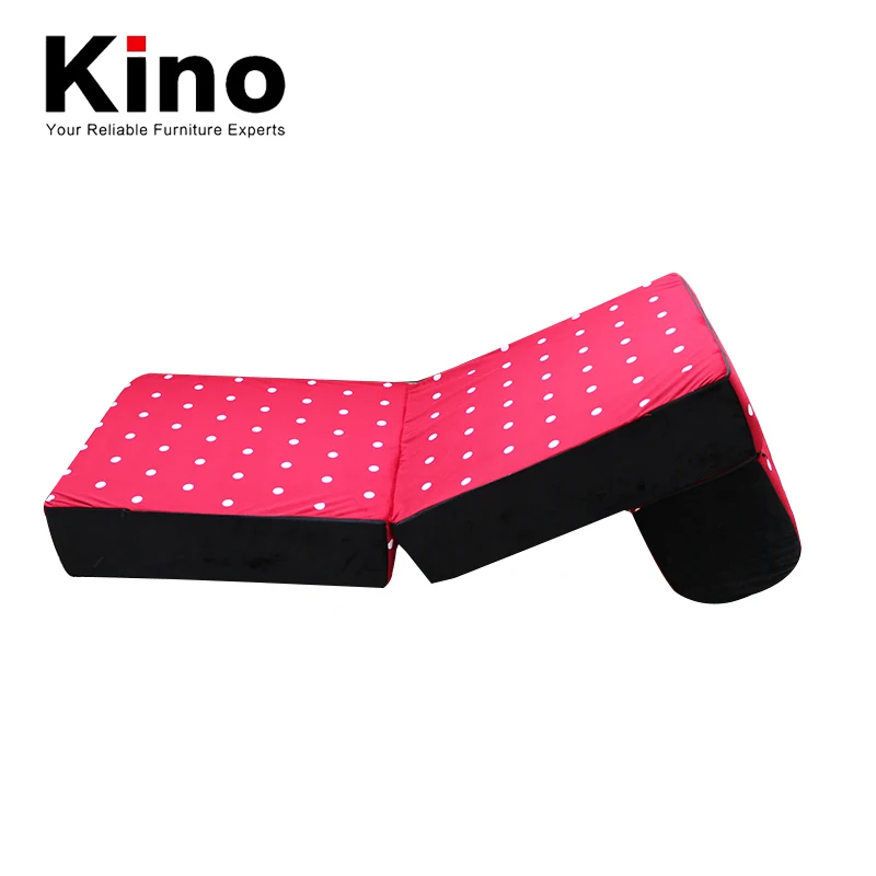 Красный горошек Повседневный диван кровать пол Спинка Складной Стул | Мебель