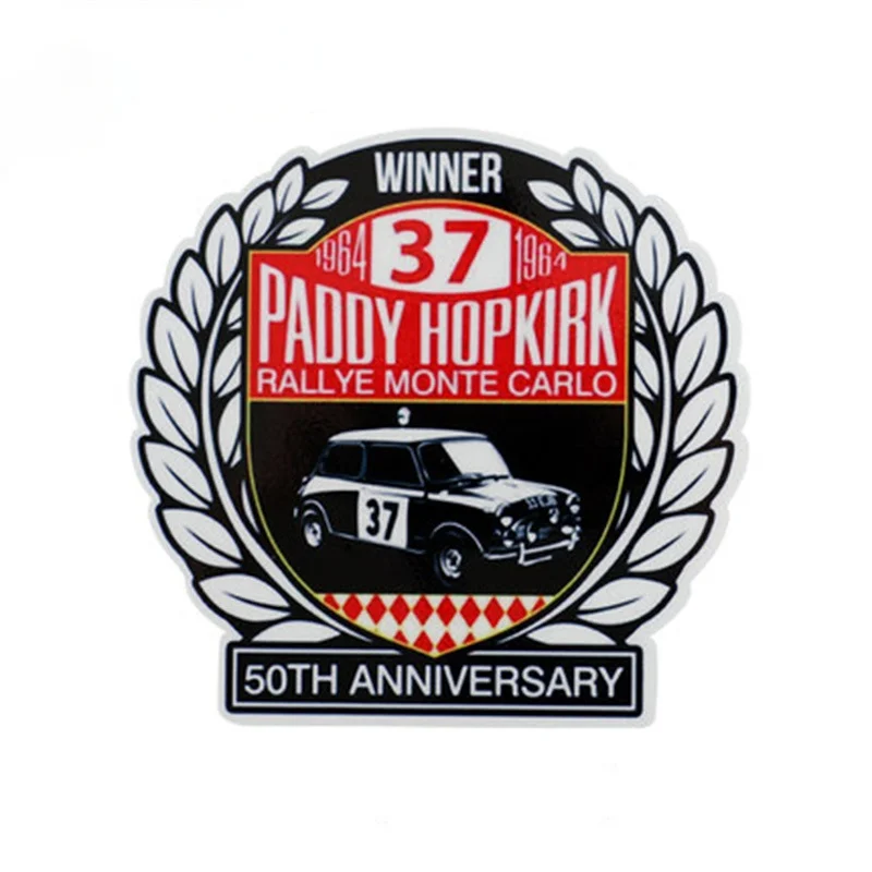 Ретро творческий мини-купер персонализированный значок на заказ автомобильная