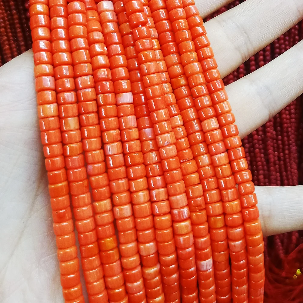 Натуральный камень коралловые бусины обычные россыпью Изоляционные Бусины