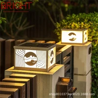 outdoor solar post lamp pillar light remote control contemporary waterproof ip65 wall led for home garden