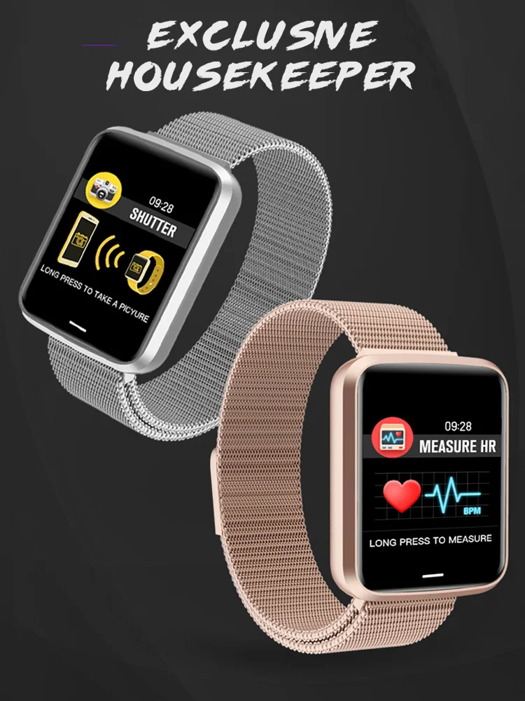 Новые смарт часы Модные Смарт браслет с монитором сердечного ритма кровяное