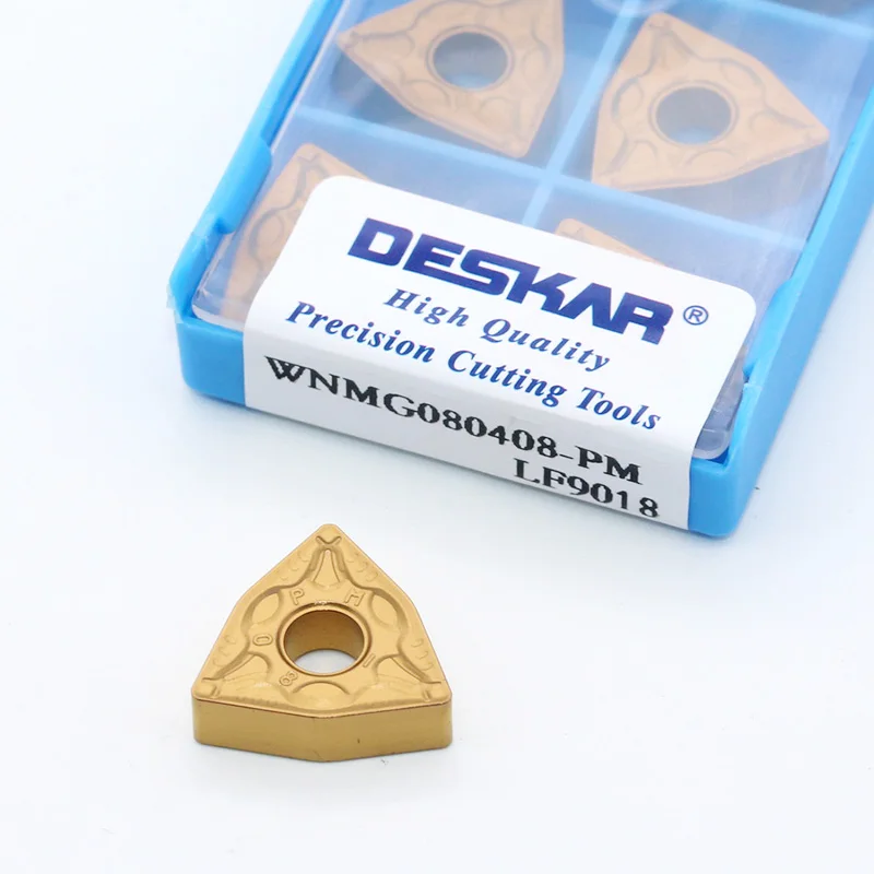 WNMG080404 TM LF9018 WNMG080408 CQ CM PM insertos de torneado de carburo de escritorio de aleación dura herramienta de torno cortador de acero