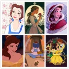 Алмазная живопись сделай сам Disney 5D Красавица и Чудовище Белль принцесса полностью Алмазная вышивка ручной работы домашний декор мозаичная картина