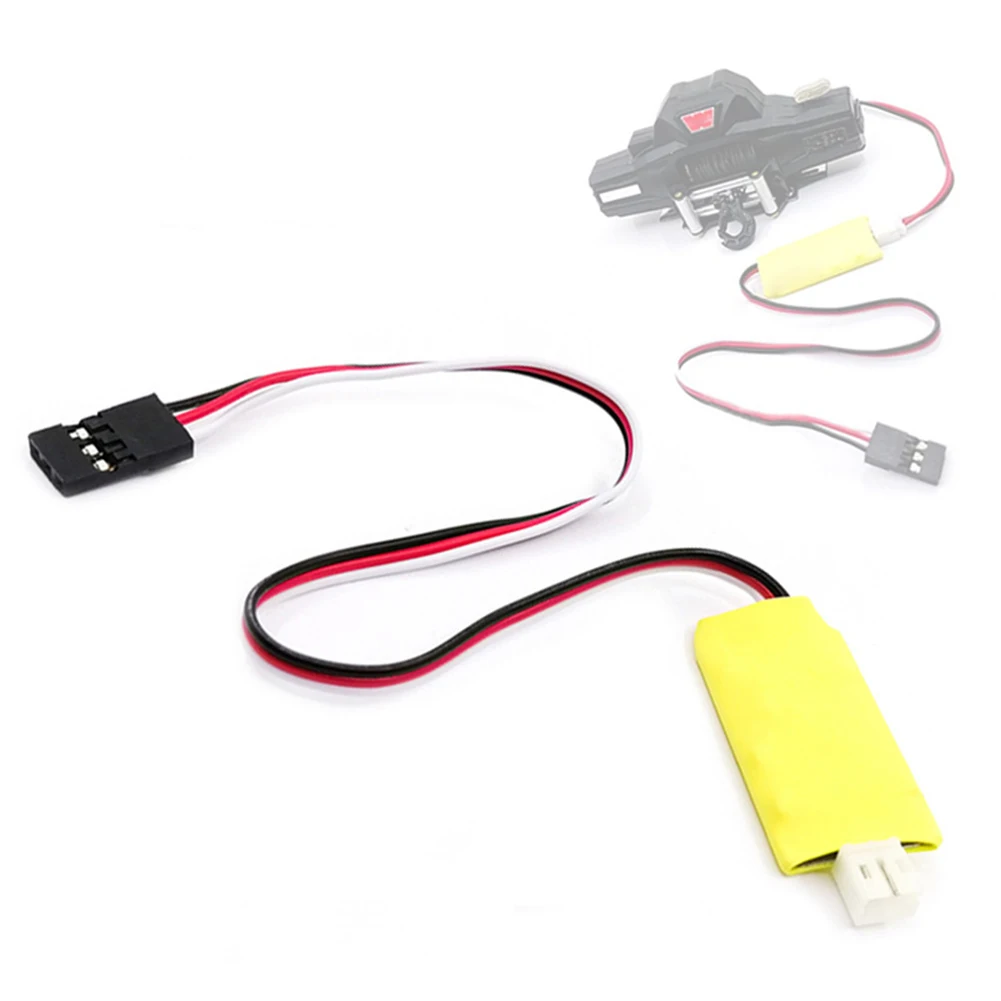 

Remote Control Car Winch Controller 3 Channel Simulation Climbing Car Winch With LED Light RC Vehicle Accessories