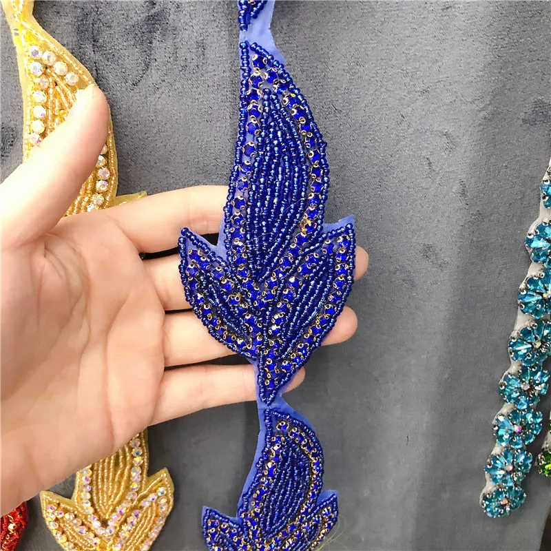 5 ярдов орнамент из кристаллов Стразы горячей фиксации клейкая лента лист с