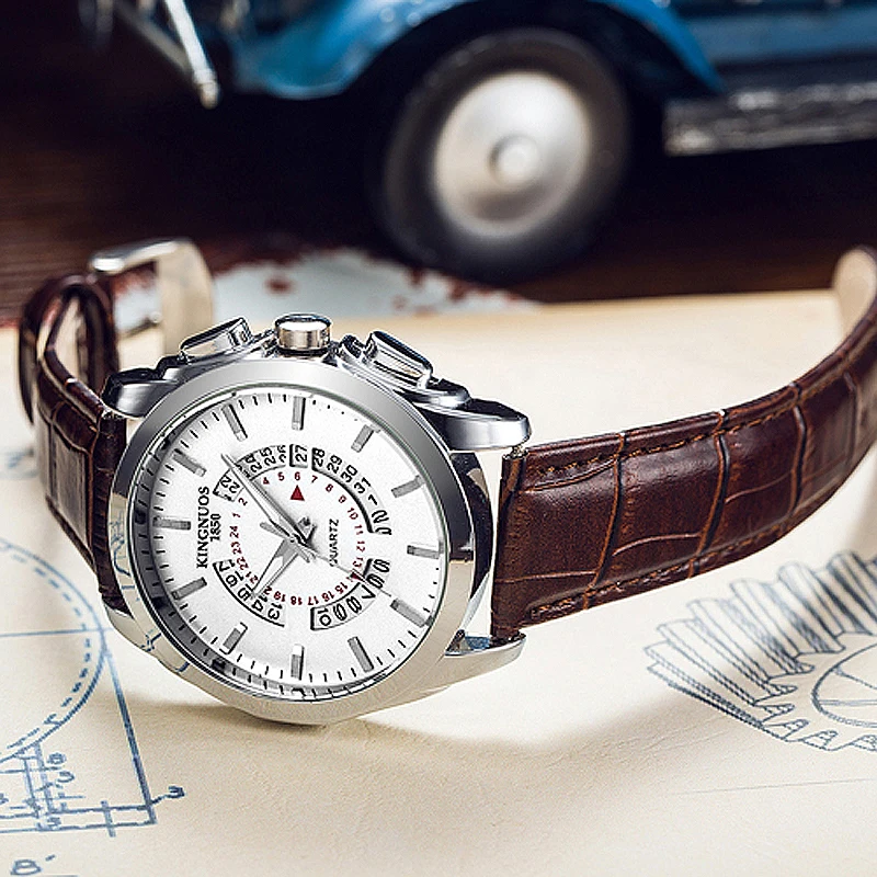 Часы наручные мужские кварцевые в стиле милитари Модные Роскошные Спортивные