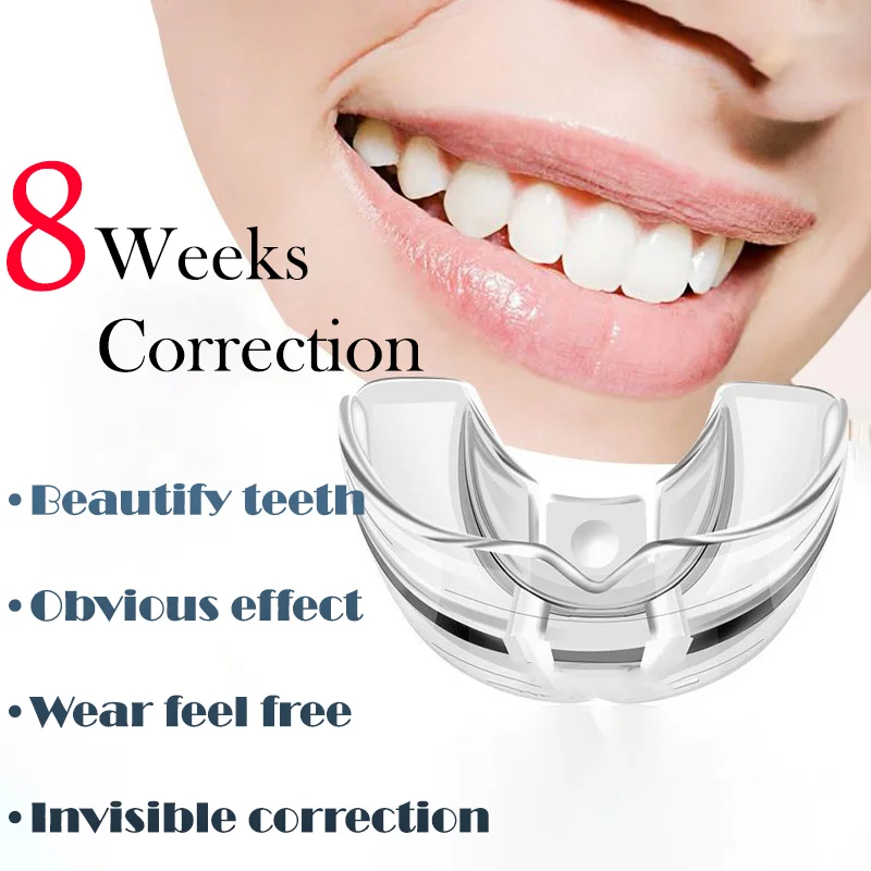 

3 Stages Dental Tooth Orthodontic TPE Braces Appliance Trainer Alignment Dental Braces Mouthpieces for Adults Tooth Care Tool