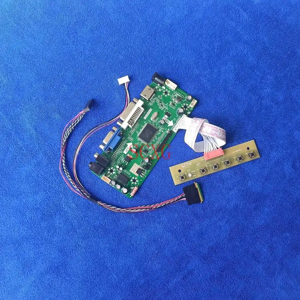 

DIY Kit LVDS 40 Pin LCD display drive controller board HDMI-compatible DVI VGA 1024*600 Fit M101NWT2/M101NWT4 MNT68676 60Hz WLED
