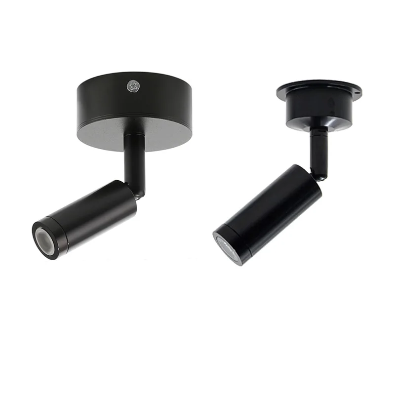 Приглушаемая светодиодная настенная лампа с гибким шлангом черный светильник