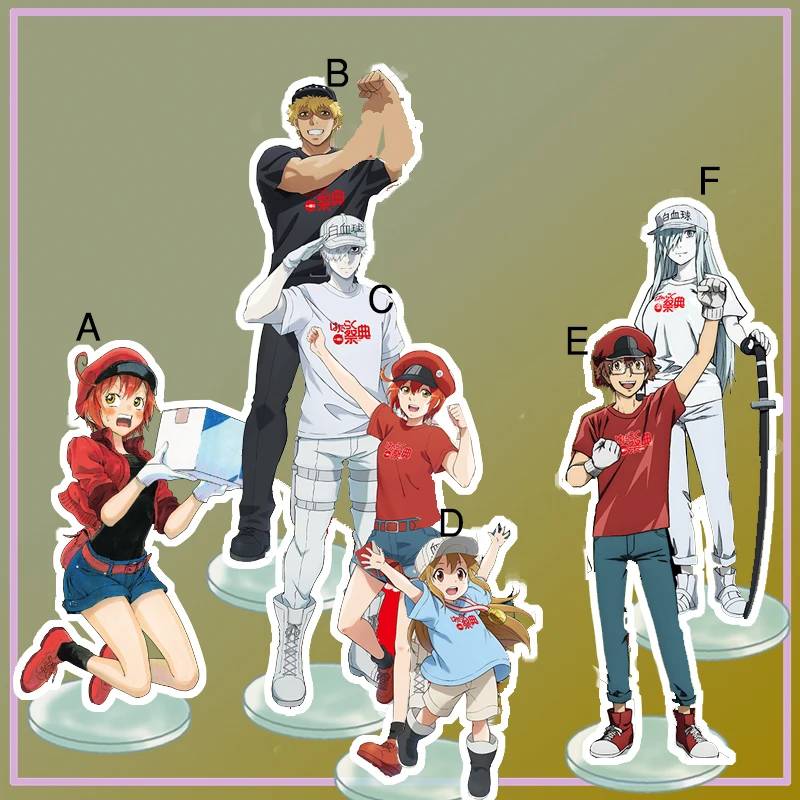 

Anime Stand Hataraku Saibou Cells At Work Hakkekkyuu Sekkekkyuu Kesshouban Acrylic Figure Display desktop decoration
