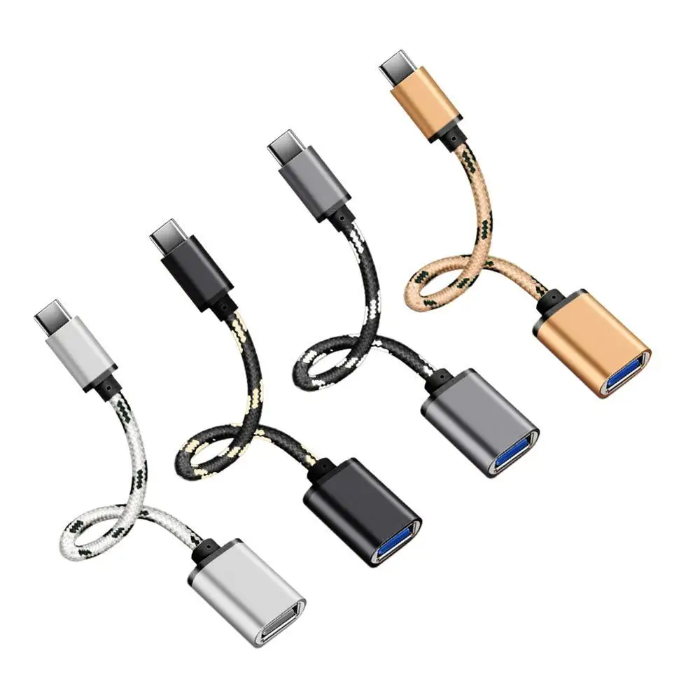 

USB 2.0 Type C Male To USB 2.0 A Female OTG Data Cord Adapter Type-C OTG Adapter Cable For Andriod Adapter Computer Connectors