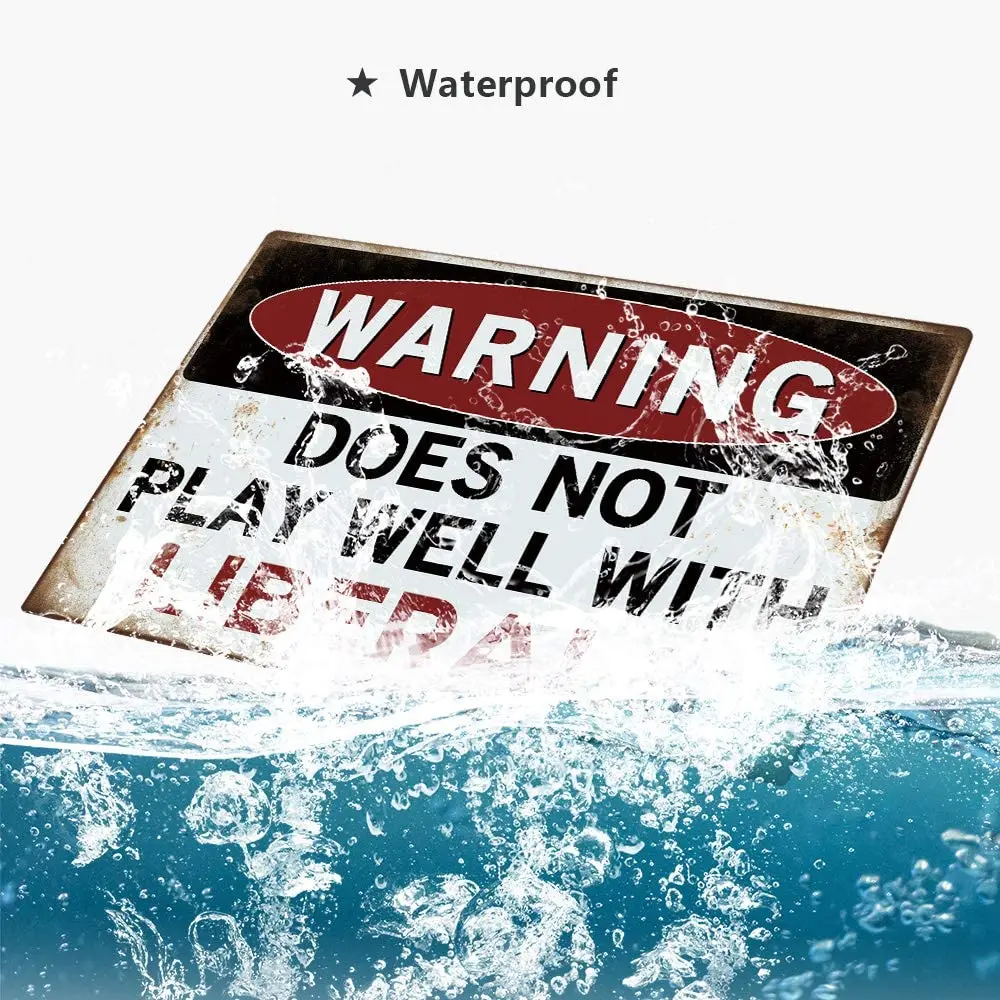 

Warning Shot Tin Sign Gun Rights Due to Increase Of Ammo Price Not Expect Safety 0.3mm thickness RetroMetal Not Rust20x30cm