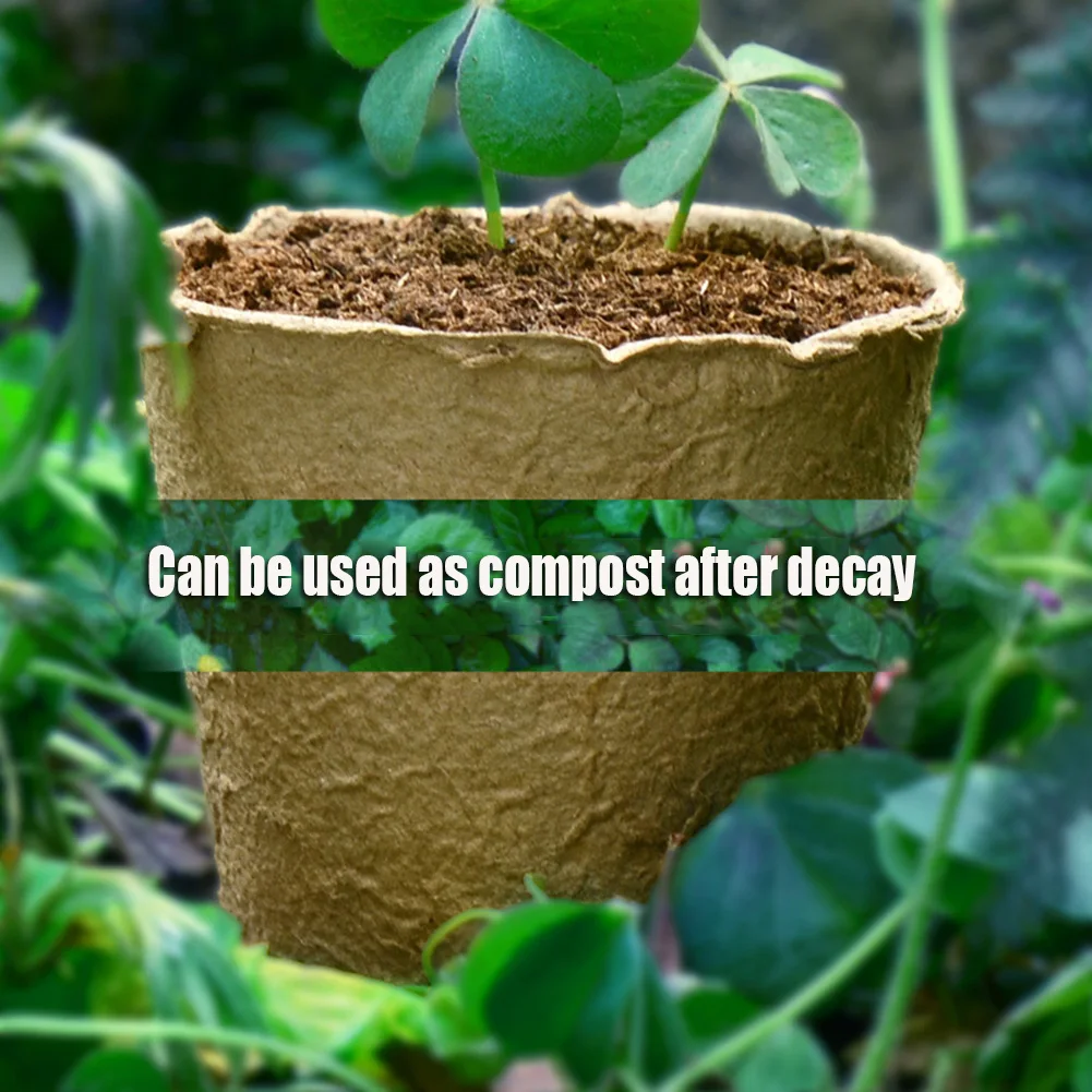 25 шт. выращивания растений чашки Бумага горшок стартер рассада травы семян