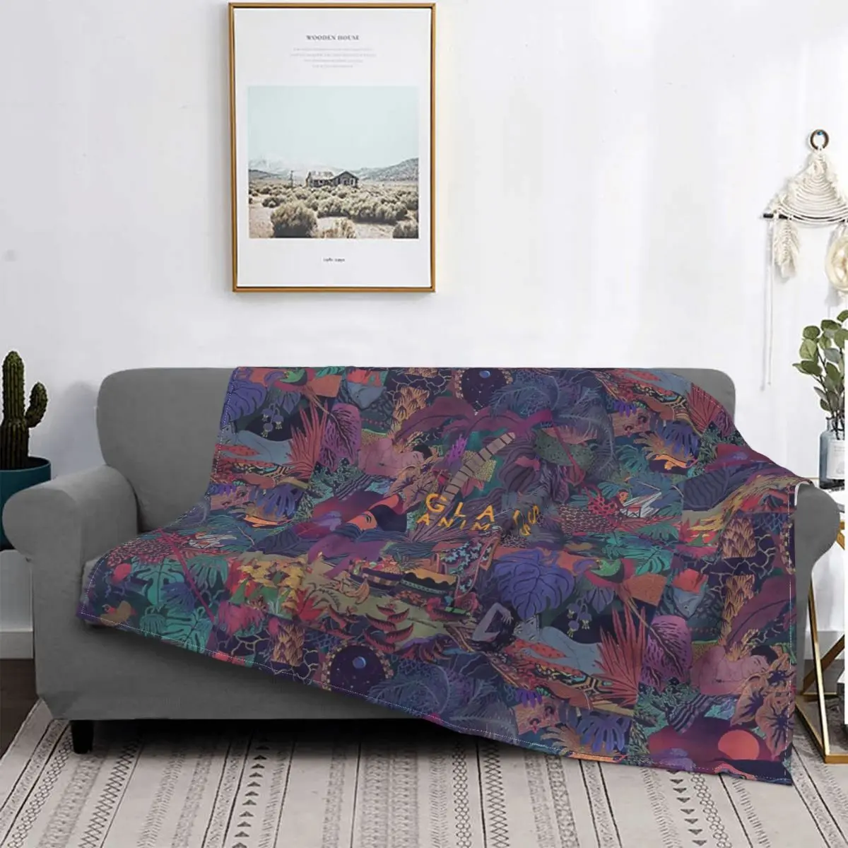 Glass Animals Zaba Blanket Bedspread Bed Plaid Duvets Bed Covers Plaid Blankets Quilts And Quilt