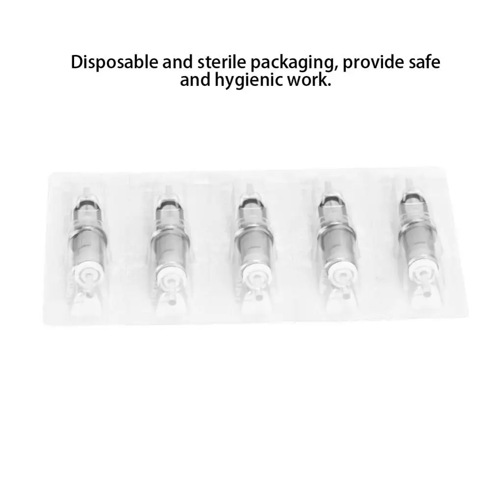 

10Pcs Tattoo Cartridge Needle Disposable Semi-Permanent Makeup Eyebrow Tattoo Pen Machine RL Series Supply 3RL / 5RL / 7RL / 9RL