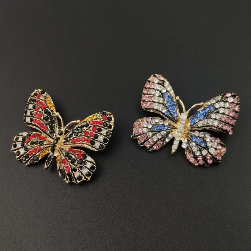 2019 модная цветная брошь в виде бабочки свадебные хрустальные стразы насекомых