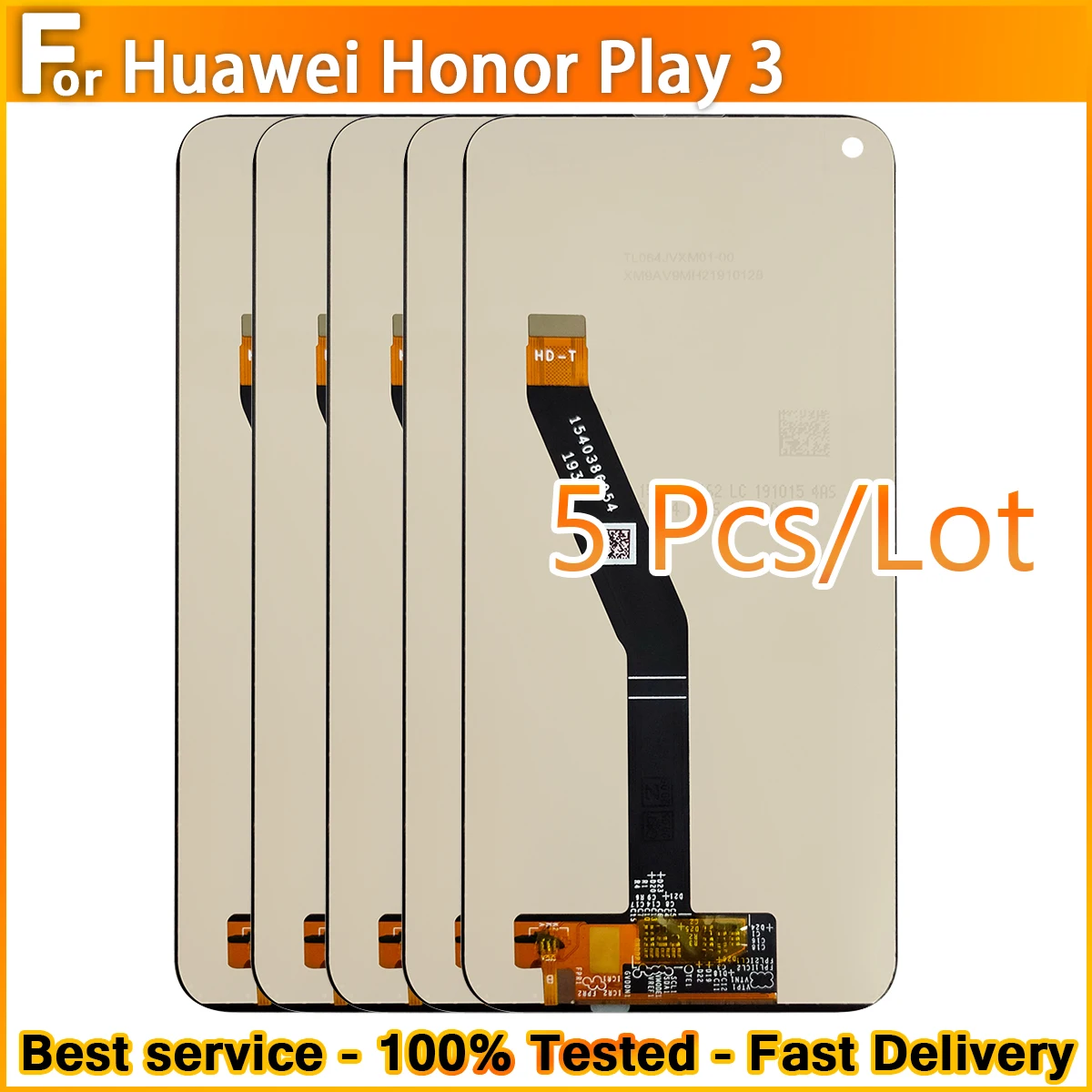 5 шт./оригинальный ЖК-дисплей для Huawei Honor Play 3 сенсорный экран сменный 100% дюйма |