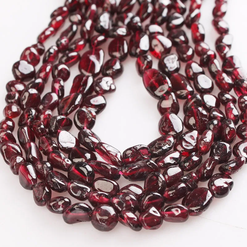 Натуральный овальный камень темно-гранатные бусины 4-6 мм 7-9 15 дюймов граненые