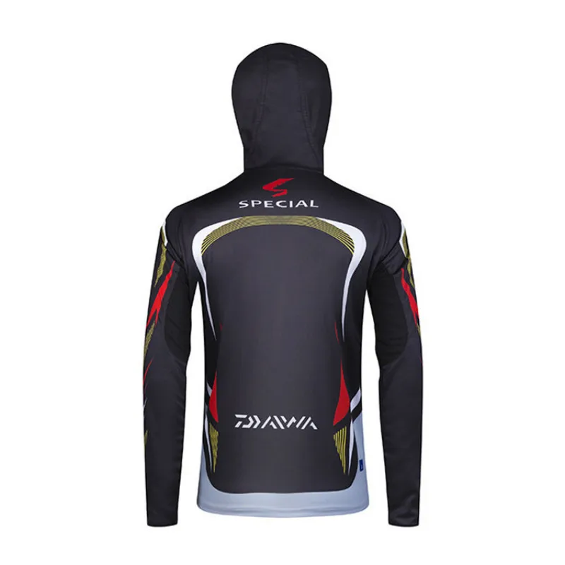 

Long Sleeve Hooded Fishing Clothing New Outdoor Fishing Sun Protection Clothing Men Breathable Quick-drying UV Fishing Clothing