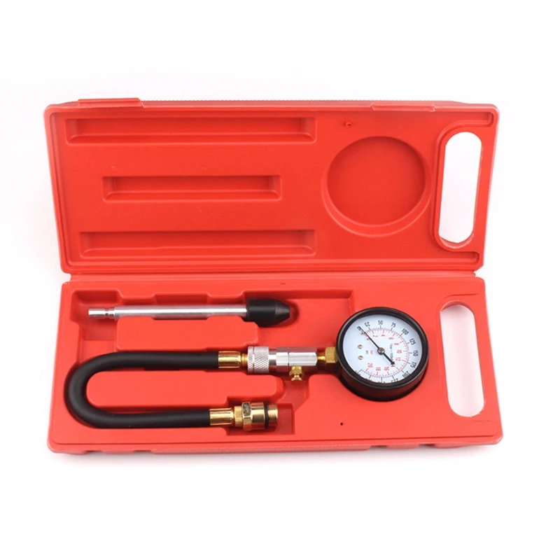 

Car Motorcycle Pressure Gauge with Adapter Compression Tester Pressure Gauge