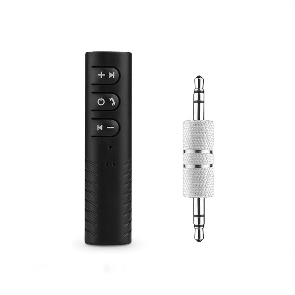 Black Автомобильный Bluetooth приемник Bluetooth наушники Aux Bluetooth громкой связи Вызов Bluetooth музыкальный аудио приемник передатчик Авто адаптер - Название цвета: Black