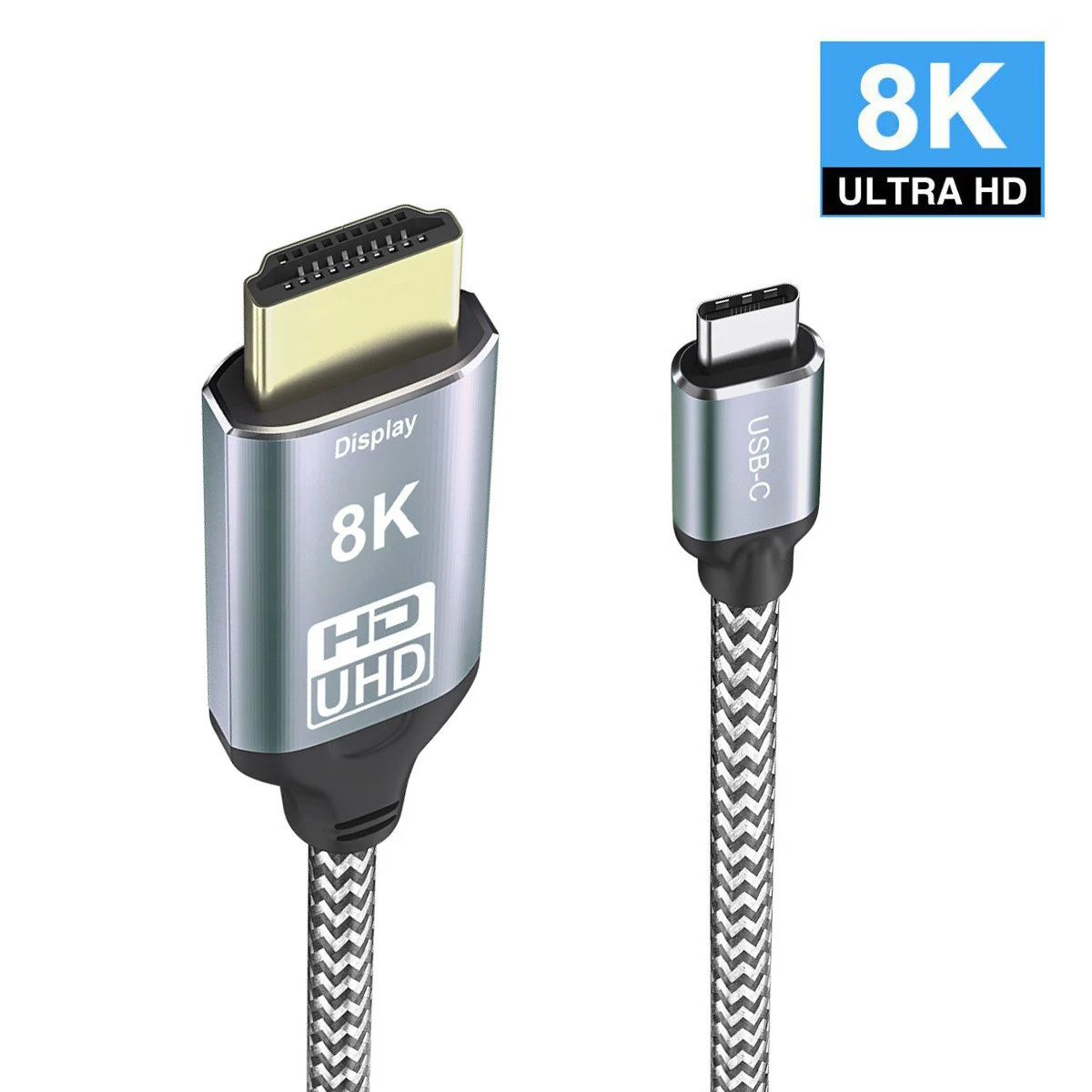 

Chenyang 1.8m 6ft USB4 USB-C Type-C Source to HDTV 2.0 Display 8K UHD 4K DP to HDTV Male Monitor Cable