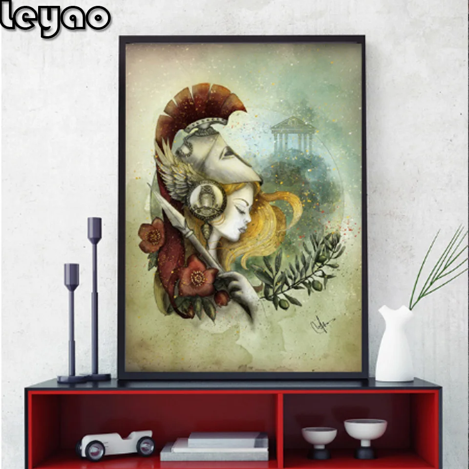 Набор для вышивки крестом картина 5D сделай сам с рисунком бриллиантов круглая