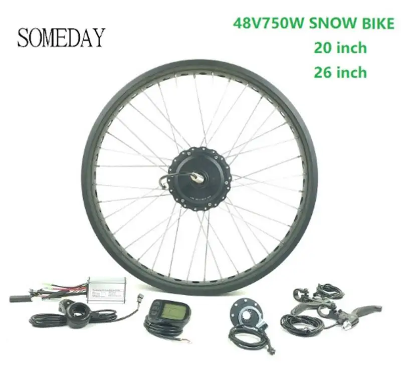 Preise EINES TAGES Elektrische Fahrrad Hinten Drehen 20 26 Zoll Getriebe Hub Motor 48V 750W E-BIKE Schnee Bike Mit LCD5 Display