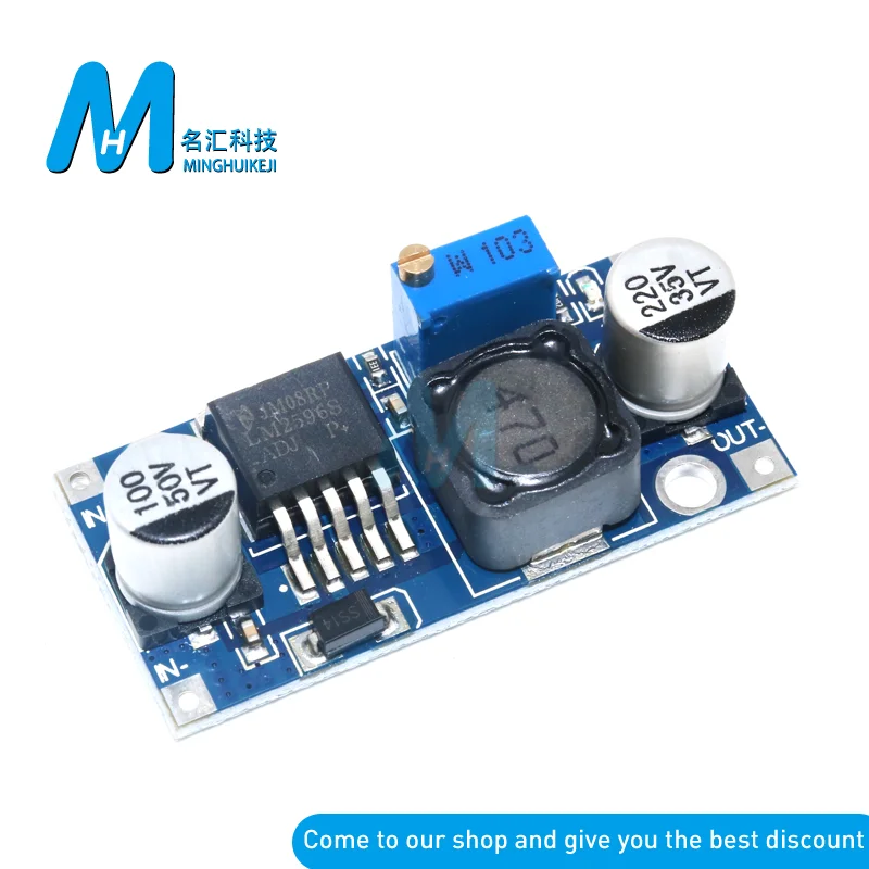 1 шт. DC LM2596 понижающий преобразователь модуль Питание Выход 25 V 30V|Интегральные