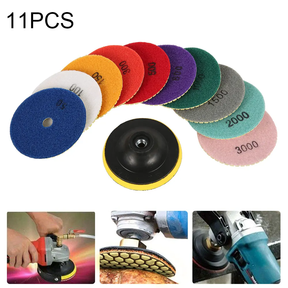

Fine Diamond Powder Pad Polisher Sticky Disk Floor Sanding Waxing Tools Water Mill for Renovation of Concrete Floors