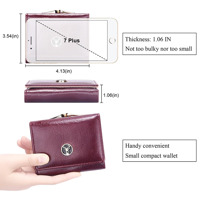 

Short Women's Wallet for Woman Small Wallets Leather Coin Purse Ladies Fashion Hasp Female Wallet Mini for Student Card Holders