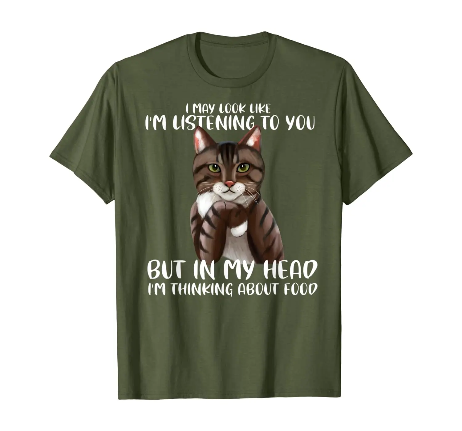 

Funny Cat T-Shirt I May Look Like I'm Listening To You Cats T-Shirt