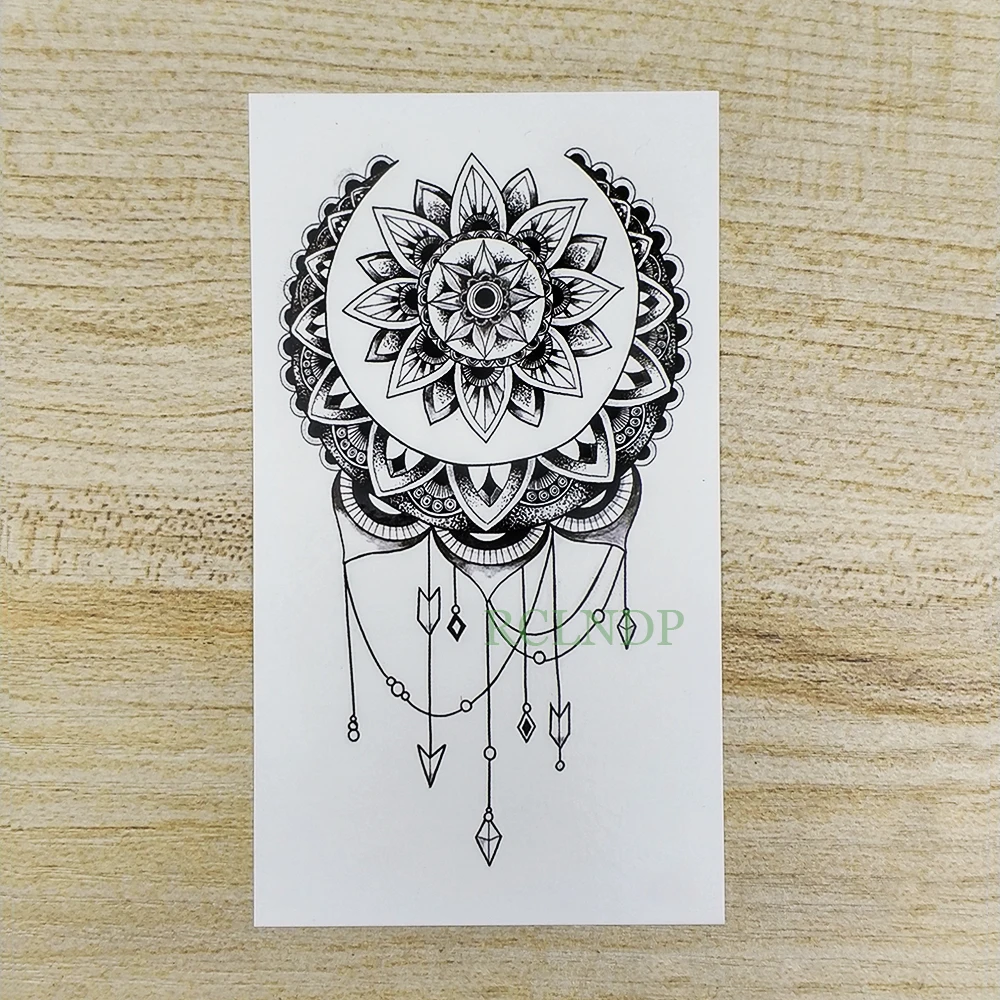 Водостойкие временные тату наклейки Лотос Тотем Ловец снов флэш татуаж руки